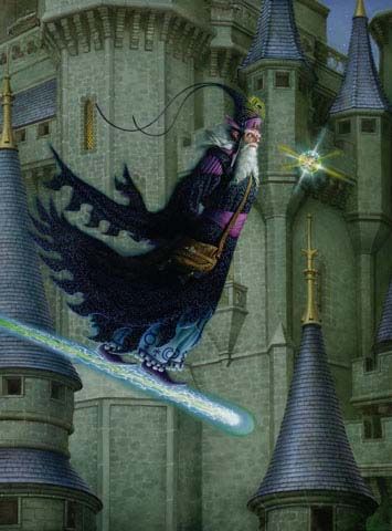 Don Maitz's visual Art WIZARD'S APPROACH BY DON MAITZ