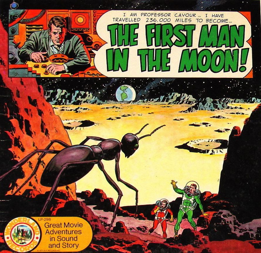 Wally Wood's Visionary Art Wally Wood, The First Man in the Moon record album cover.