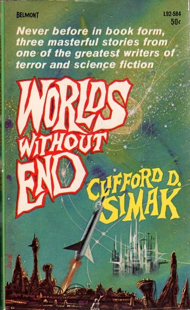 Richard M. Powers's Covers Art Worlds Without End (1964), Clifford D. Simak, cover by Richard Powers