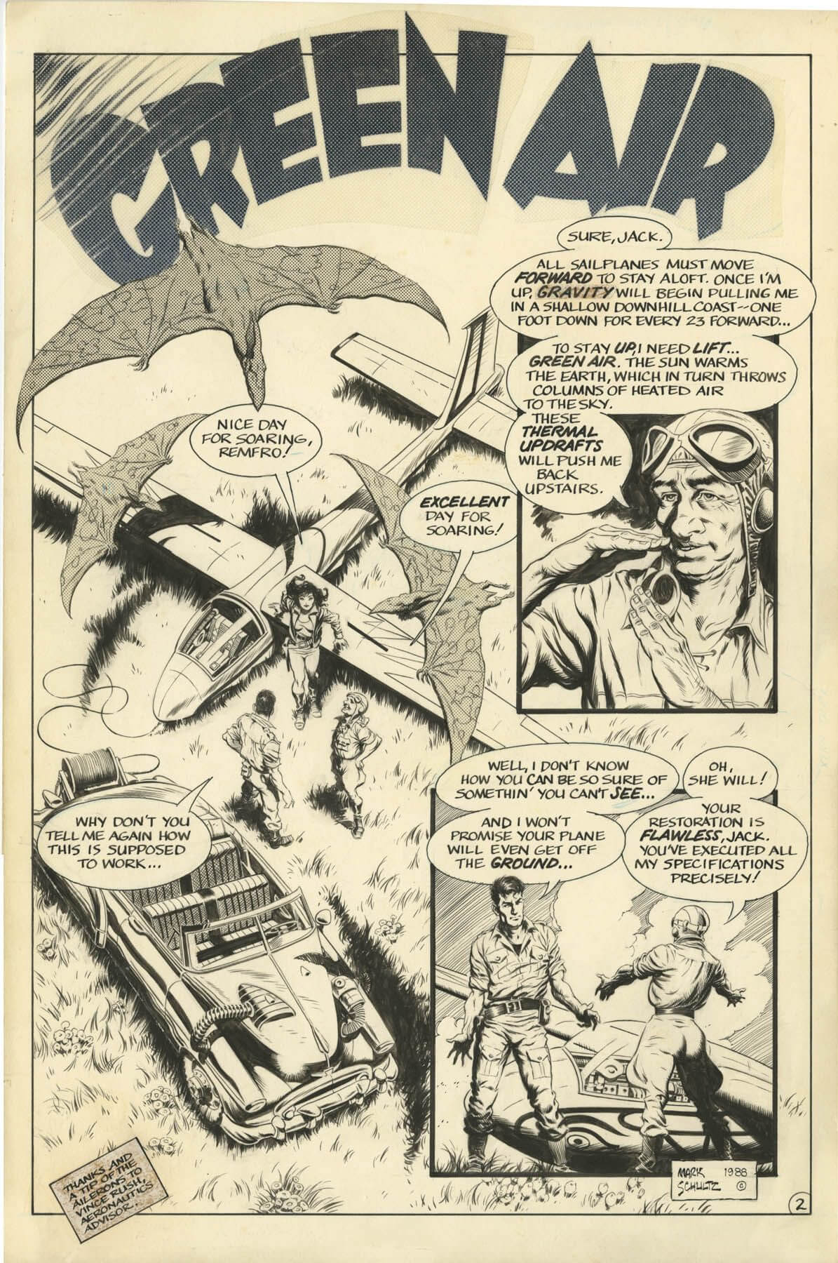 Mark Schultz's visual Art XENOZOIC TALES #6 PAGE 2 SPLASH