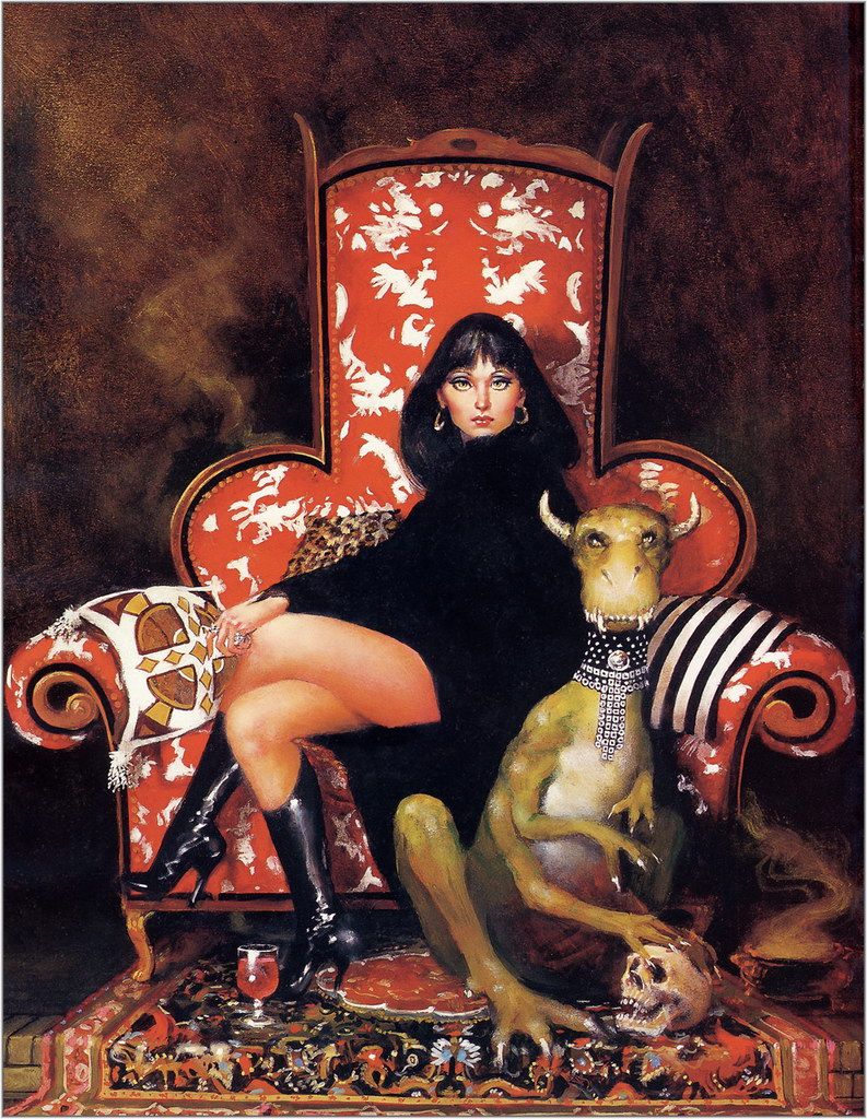 Don Maitz's visual Art XXX_1618_Don_Maitz_Lady_and_Her_Pet