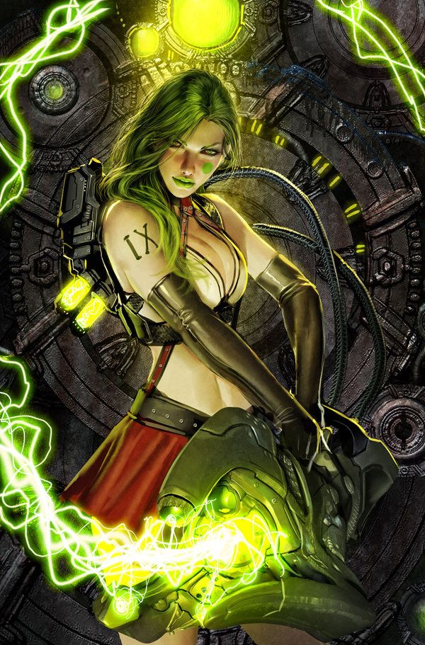 Stjepan Šejić's visual Art aphrodite 9....who you gonna call? by *nebezial on deviantART