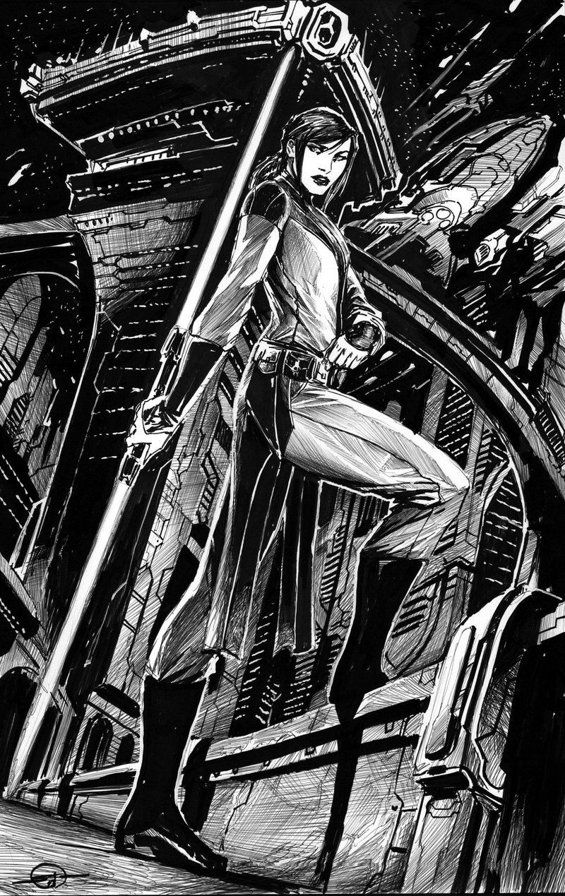 Stjepan Šejić's visual Art comission-bastilla shan- KOTOR by nebezial.deviantart.com on @deviantART