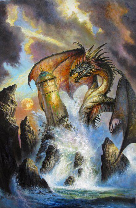 Bob Eggleton's visual Art 'dragon's ring' by bob eggleton.  the dragon artist in my humble opinion.