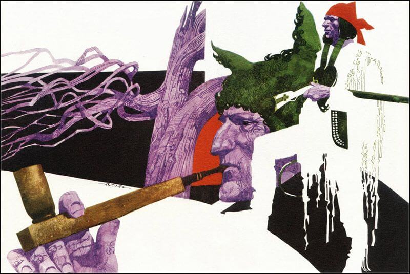 Sergio Toppi's visual Art exercicedestyle:  Sergio Toppi