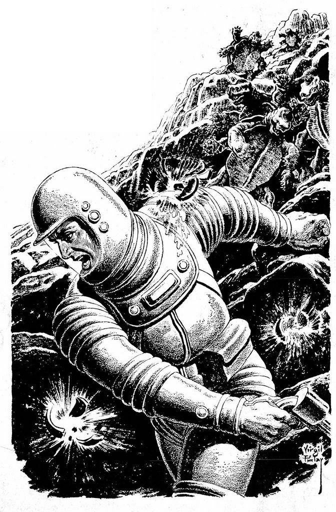Virgil Finlay's visual Art fantastic vintage science fiction artwork from magazines | by modern_fred