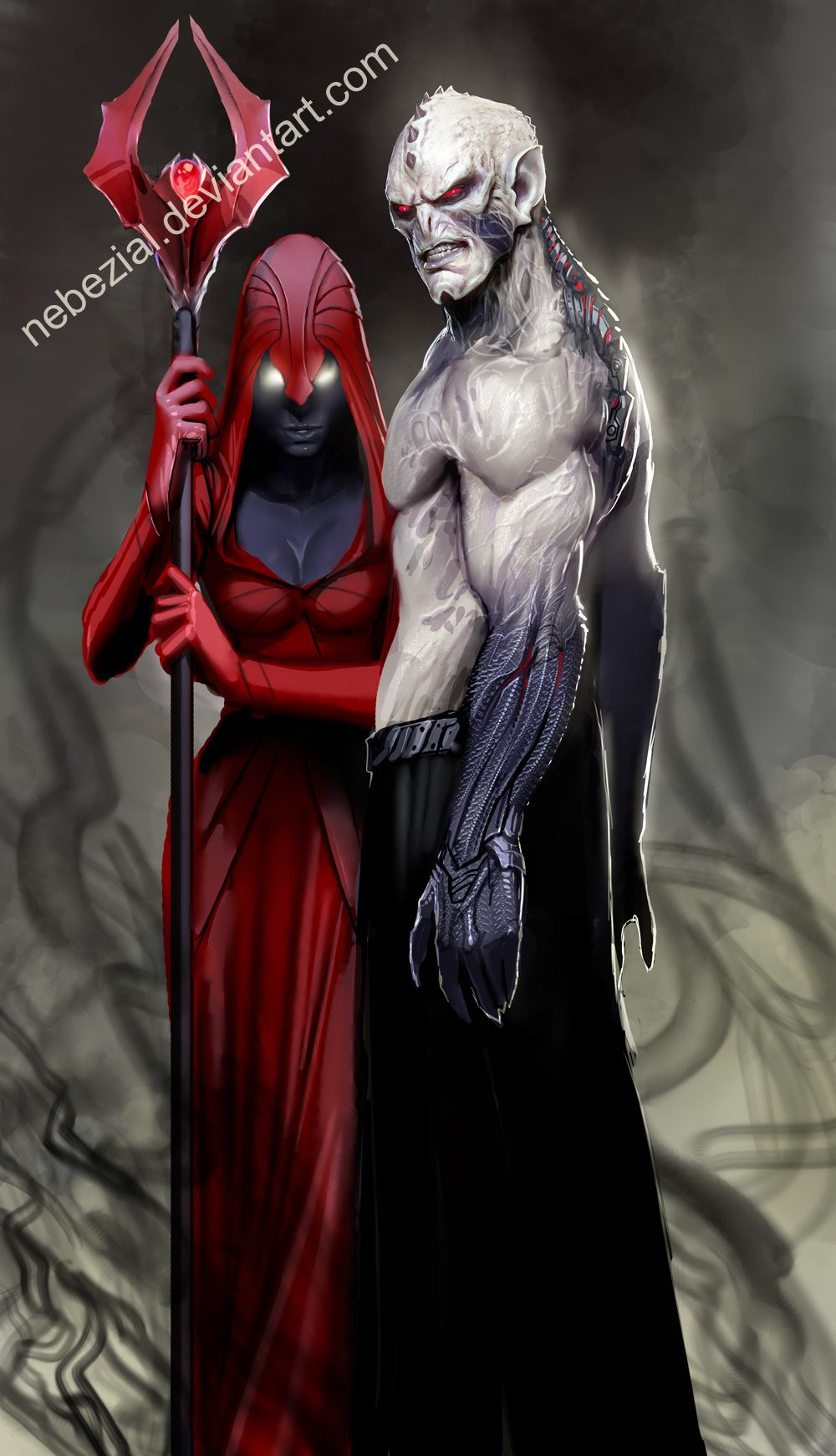 Stjepan Šejić's visual Art hordak and shadow weaver by *nebezial on deviantART