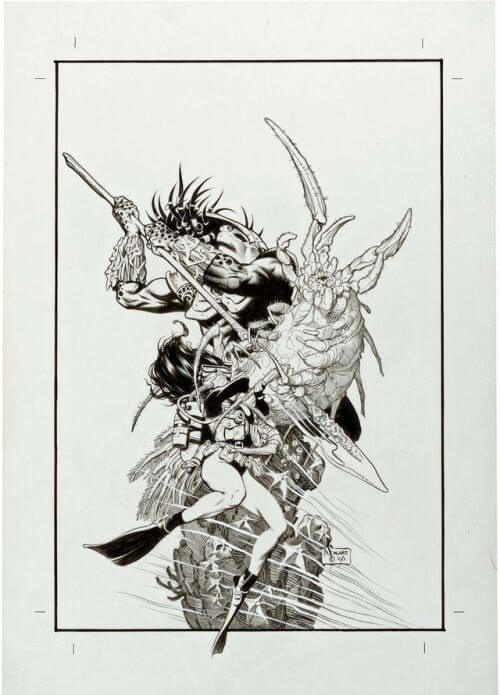 Mark Schultz's visual Art mostly comic art