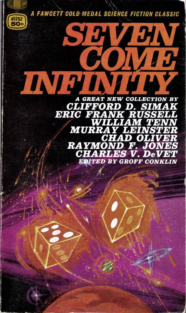 Richard M. Powers's Covers Art richard-powers_seven-come-infinity_greenwich-fawcett-nd_d1752