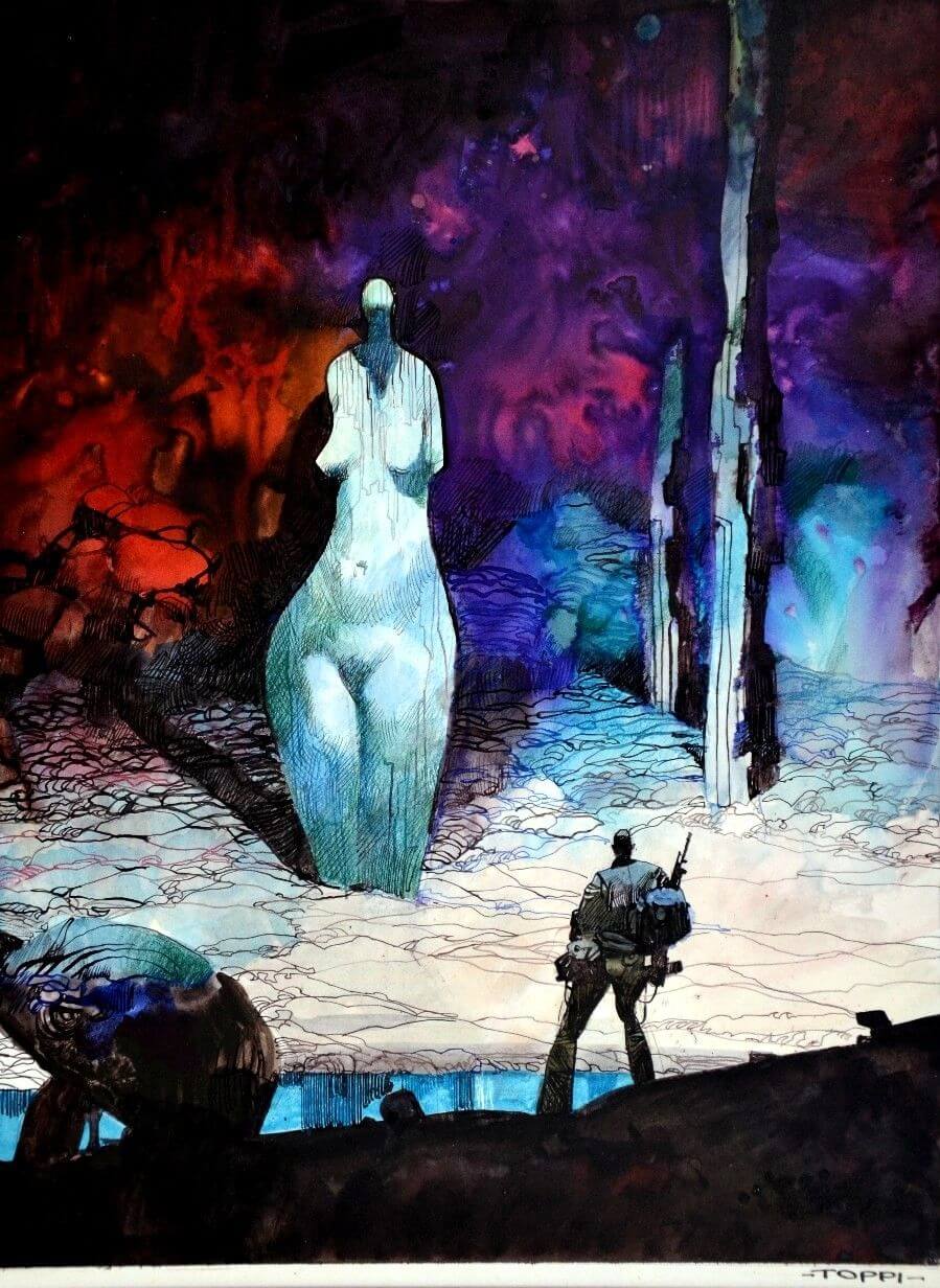 Sergio Toppi's visual Art sergio toppi : comicart magazine 129 cover Comic Art