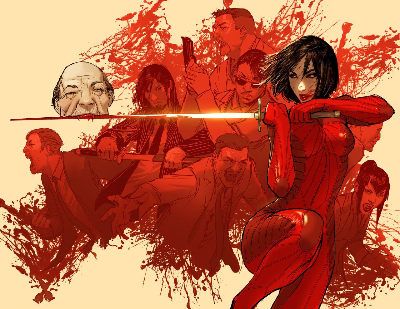 Stjepan Šejić's visual Art shinku cover- or as i call it: vampirekebab! by nebezial on DeviantArt