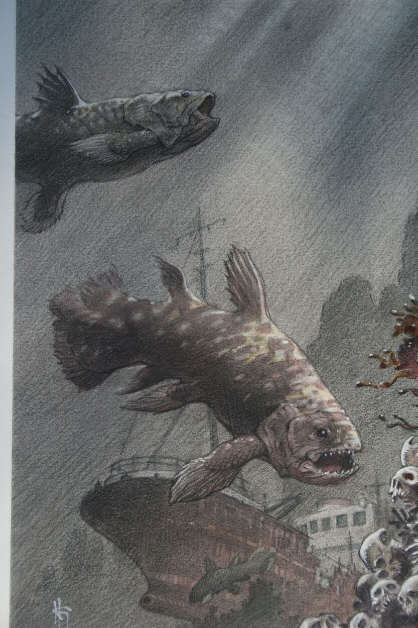 Mark Schultz's visual Art something-whimsical: Coelacanth by Mark Schultz