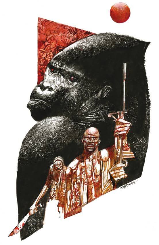 Sergio Toppi's visual Art toppi-bestiaire-gorille