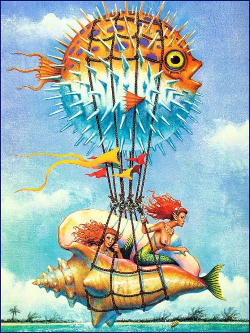 Don Maitz's visual Art vintagegeekculture:Don Maitz does mermaids!