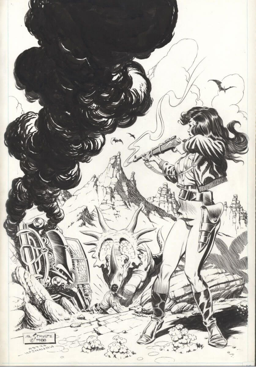 Mark Schultz's visual Art xenozoicxenophiles:  “#TBT Xenozoic Tales Comic by Mark Schultz  ”