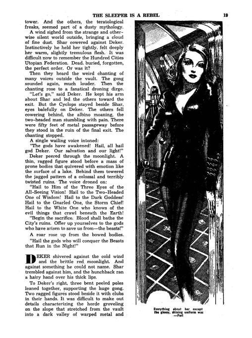 Lawrence Sterne Stevens's Illustration Art LSS? The Sleeper Is a Rebel by Bryce Walton, Thrilling Wonder Stories 54-02, p.19.