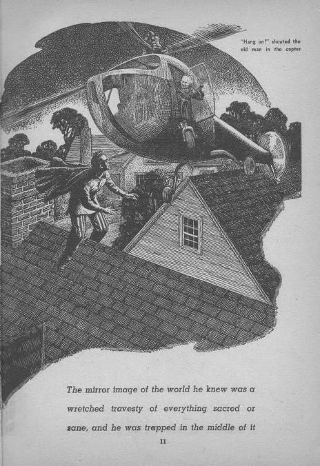 Lawrence Sterne Stevens's Illustration Art LSS? Turncoat (right side) by Damon Knight, Thrilling Wonder Stories 53-04, p.11.