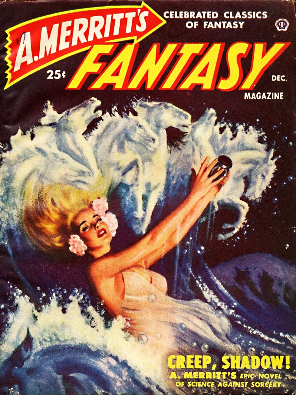 Lawrence Sterne Stevens's Illustration And Book Covers Art Peter Sterne Stevens (Lawrence's son), A. Merritt Fantasy Magazine No.1, 49-12.