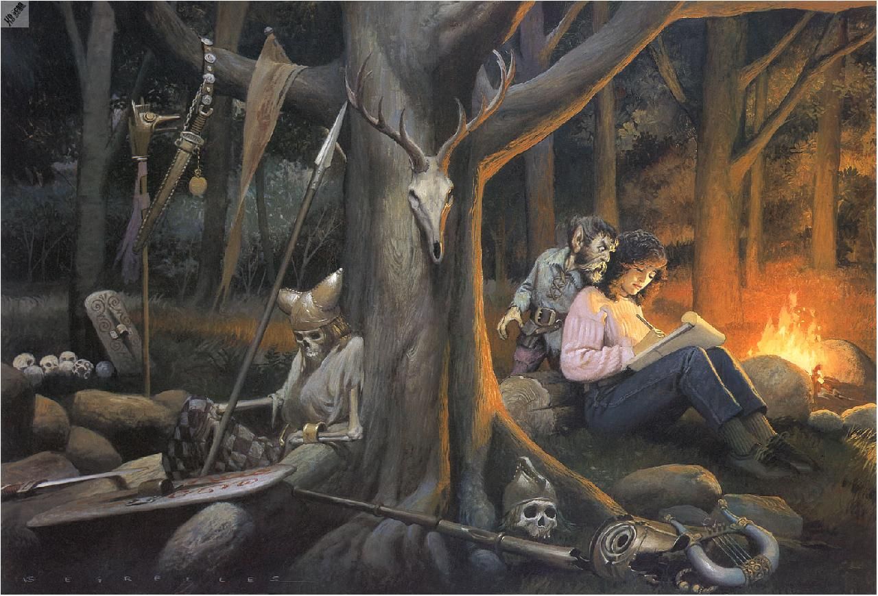 Vicente Segrelles's Visual Art Vicente Segrelles, The Art of Segrelles, Plate 3, wrapround cover for an unknown title.