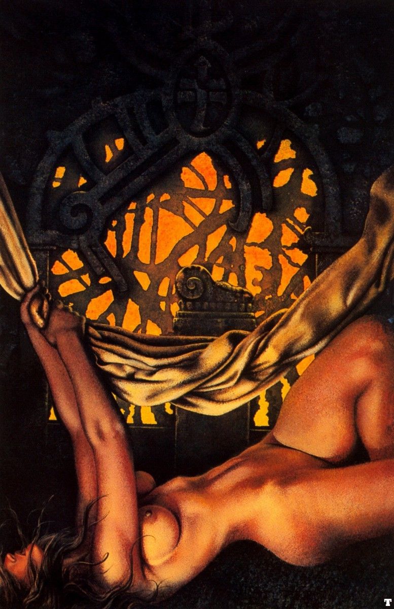 Ciruelo Cabral's Visual Art Ciruelo Cabral, Woman in Temple Ruins.