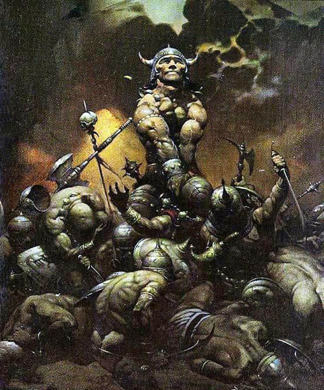 Frank Frazetta's Visual Art Conan the Destroyer by Frank Frazetta
