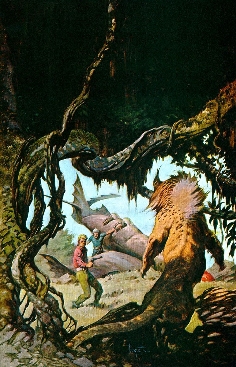 Frank Frazetta's Visual Art Frank Frazetta, Beyond the Farthest Star by ERB Ace Books 1964.