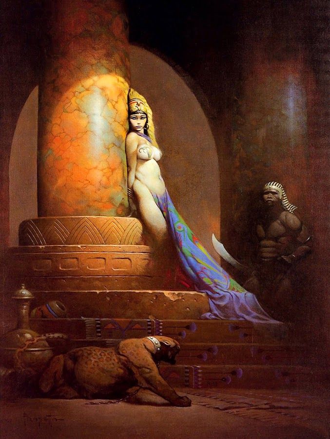 Frank Frazetta's Visual Art Frank Frazetta, Egyptian Queen.