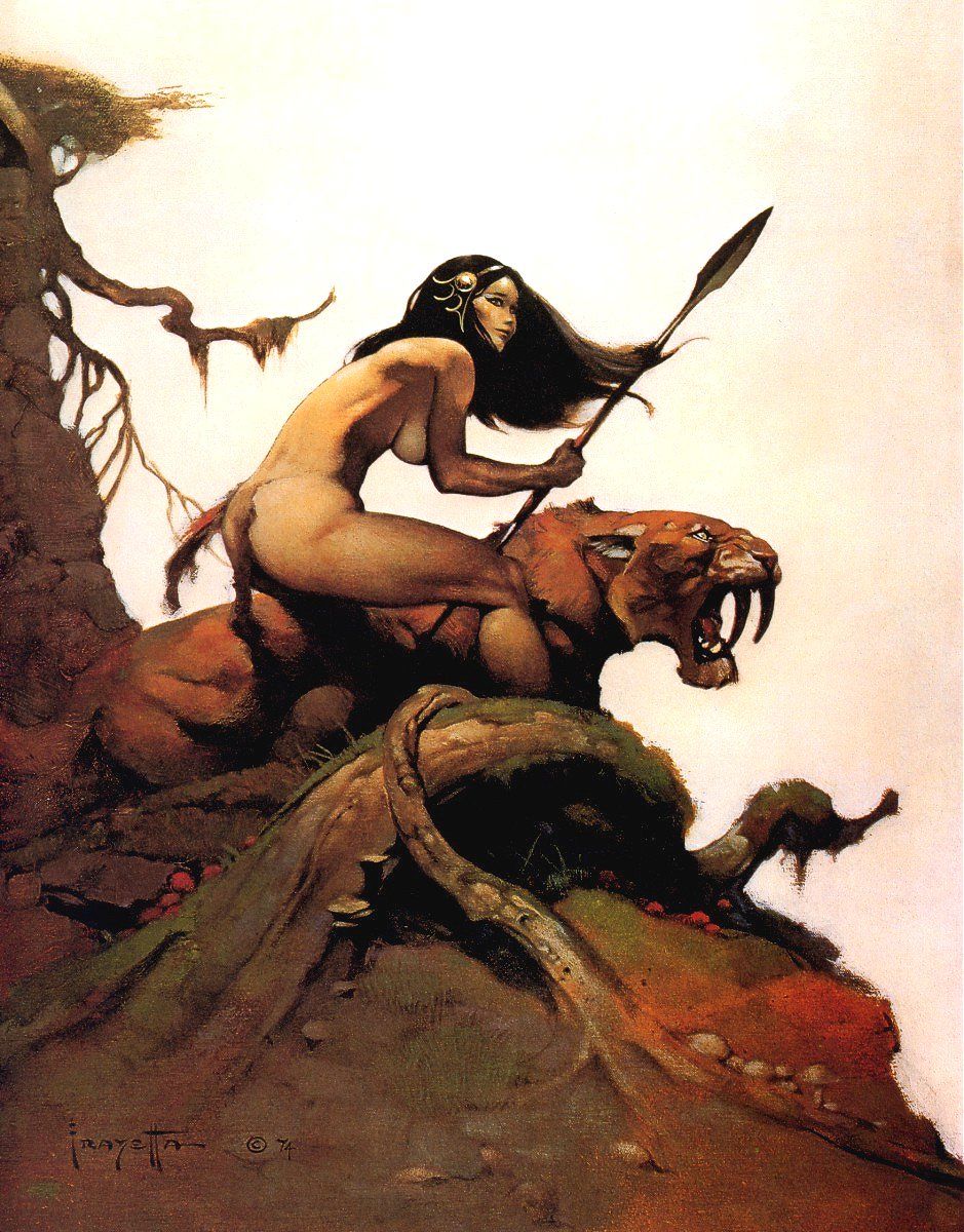 Frank Frazetta's Visual Art Frank Frazetta, Savage Pellucidar by ERB, 1973.