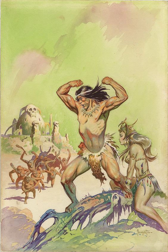 Frank Frazetta's Visual Art Frank Frazetta, Tarzan the Invincible by ERB, 1963.