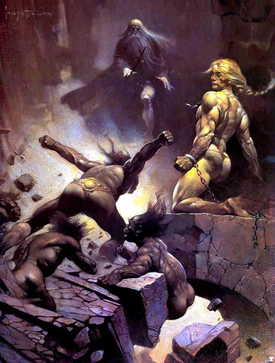 Frank Frazetta's Visual Art Frank Frazetta, The Black Star by Lin Carter , Dell, 1972.