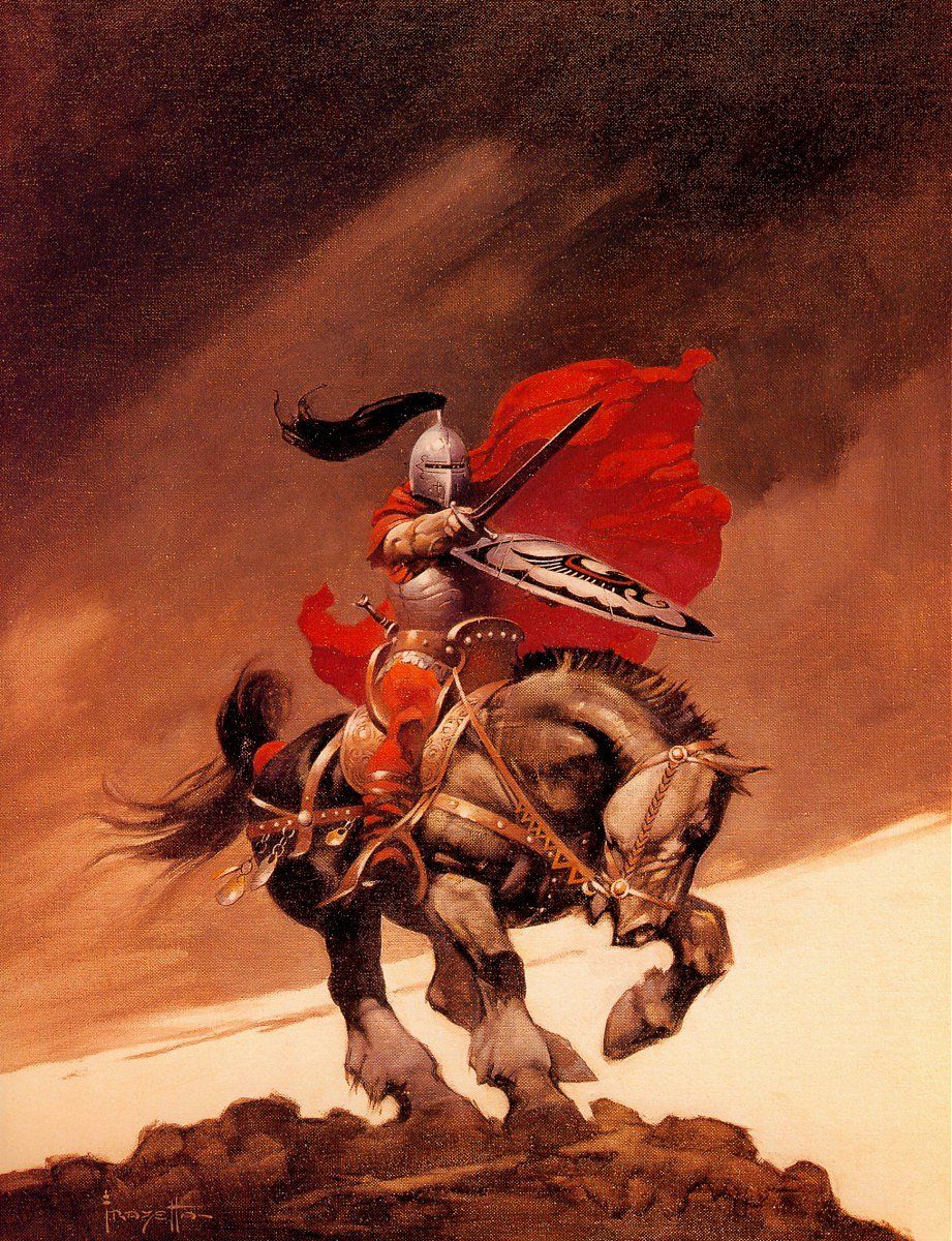 Frank Frazetta's Visual Art Frank Frazetta, The Outlaw of Torn by ERB, Ace Books, 1968.