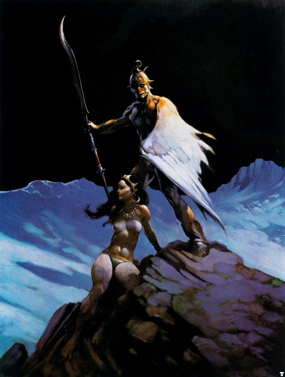 Frank Frazetta's Visual Art Frank Frazetta, Witherwing by David Jarrett, Warner Books, 1979.