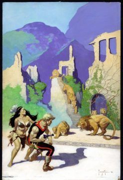 Frank Frazetta's Visual Art Frank Frazetta, preliminary art for The Lost Continent by ERB.