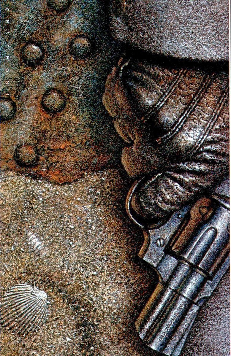 Oscar Chichoni's Visual Art Oscar Chichoni, Gun and Sand, a Red Harvest illustration.