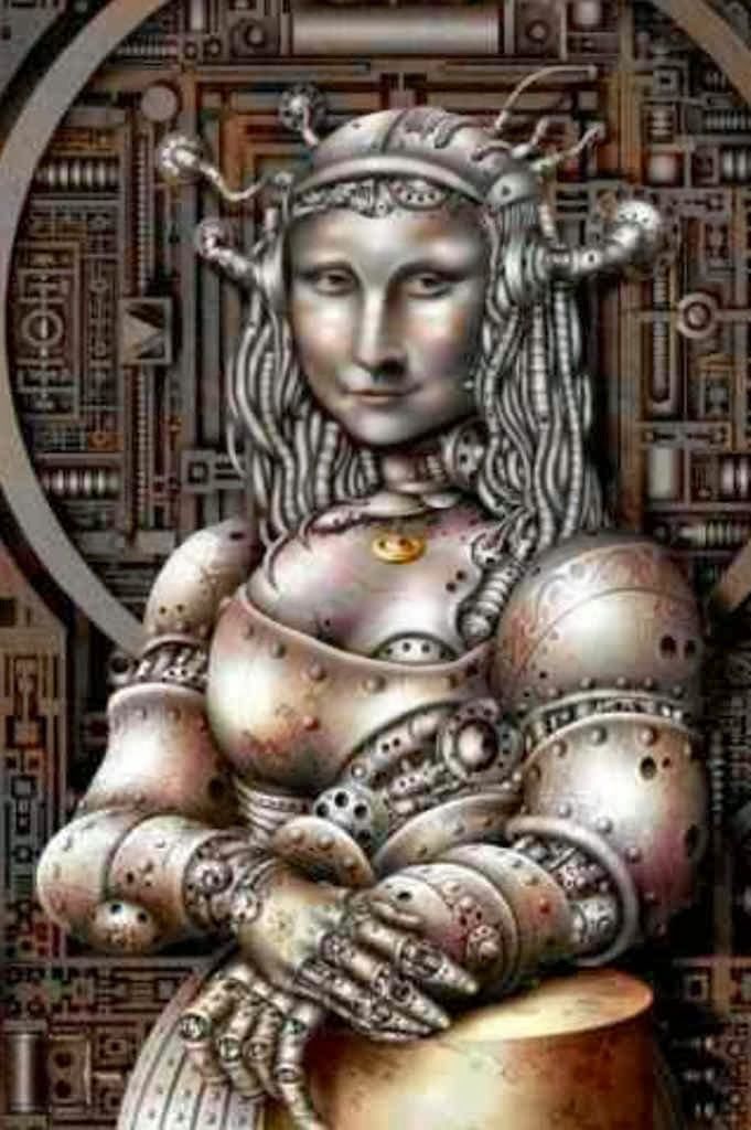 Oscar Chichoni's Visual Art Oscar Chichoni, Steampunk Mona Lisa.