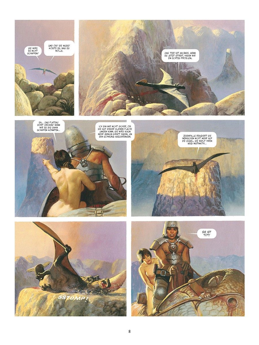 Vicente Segrelles's Visual Art Vincent Segrelles, The Mercenary, Volume 1: The Cult of the Sacred Fire.